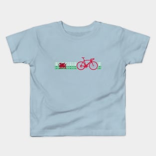 Bike Stripes Wales (Chain) Kids T-Shirt